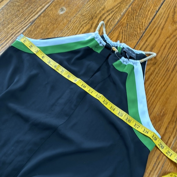 The Limited halter style blouse. Gold cord, navy blue and green. Size Medium. - Picture 4 of 10